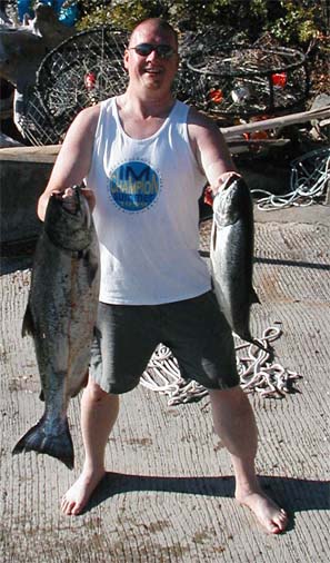 2003, My First Salmon: off the coase of Anacortes, WA